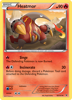 Heatmor 18/101 Pokémon card from Noble Victories for sale at best price
