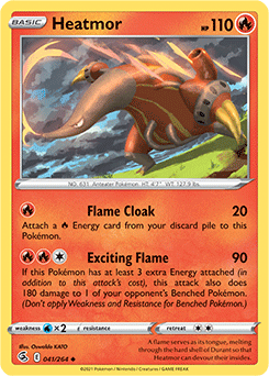 Heatmor 41/264 Pokémon card from Fusion Strike for sale at best price