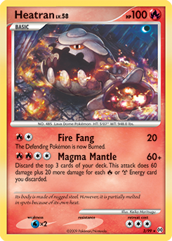 Heatran 3/99 Pokémon card from Arceus for sale at best price