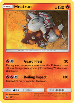 Heatran 13/131 Pokémon card from Forbidden Light for sale at best price