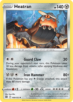 Heatran 100/172 Pokémon card from Brilliant Stars for sale at best price