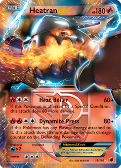 Heatran EX 13/116 Pokémon card from Plasma Freeze for sale at best price