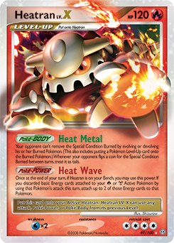 Heatran LV.X 97/100 Pokémon card from Stormfront for sale at best price