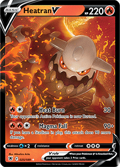 Heatran V 025/189 Pokémon card from Astral Radiance for sale at best price