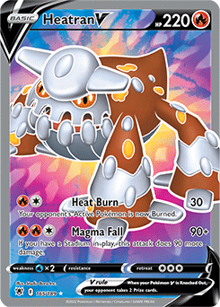Heatran V 165/189 Pokémon card from Astral Radiance for sale at best price