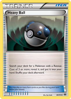 Uncommon Pokémon card Heavy Ball 88/99 from Next Destinies expansion