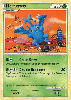 Heracross 43/123 Pokémon card from HeartGold SoulSilver for sale at best price