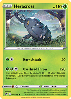 Heracross 008/189 Pokémon card from Astral Radiance for sale at best price