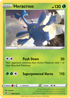 Heracross 6/192 Pokémon card from Rebel Clash for sale at best price