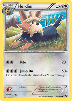 Herdier 109/146 Pokémon card from X&Y for sale at best price