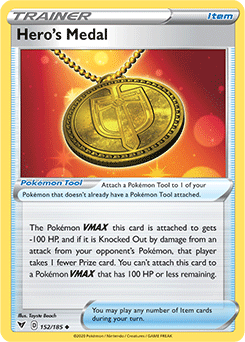 Hero s Medal 152/185 Pokémon card from Vivid Voltage for sale at best price