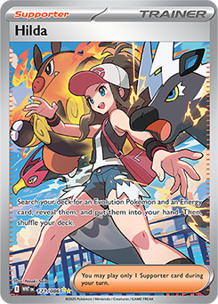 Special illustration rare Pokémon card Hilda 171/86 from White Flare expansion