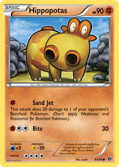 Hippopotas 65/99 Pokémon card from Next Destinies for sale at best price