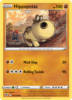 Hippopotas 079/189 Pokémon card from Astral Radiance for sale at best price