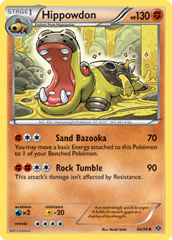 Hippowdon 66/99 Pokémon card from Next Destinies for sale at best price