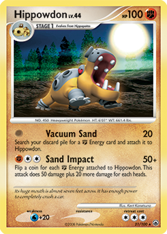 Hippowdon 21/100 Pokémon card from Majestic Dawn for sale at best price