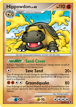 Hippowdon 25/111 Pokémon card from Rising Rivals for sale at best price