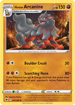 Hisuian Arcanine 071/189 Pokémon card from Astral Radiance for sale at best price