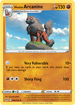 Hisuian Arcanine 084/196 Pokémon card from Lost Origin for sale at best price