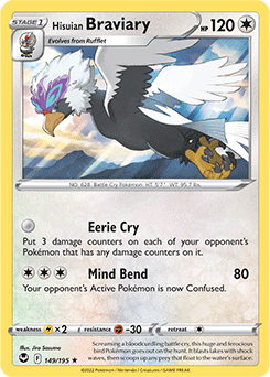Hisuian Braviary 149/195 Pokémon card from Silver Tempest for sale at best price