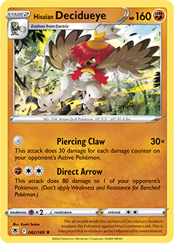 Hisuian Decidueye 082/189 Pokémon card from Astral Radiance for sale at best price