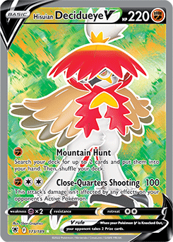 Hisuian Decidueye V 173/189 Pokémon card from Astral Radiance for sale at best price