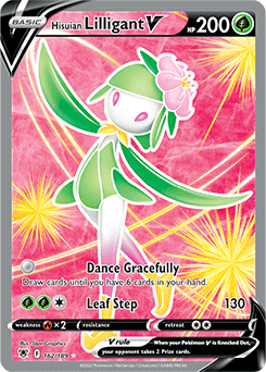 Full Art V Pokémon card Hisuian Lilligant V 162/189 from Astral Radiance expansion