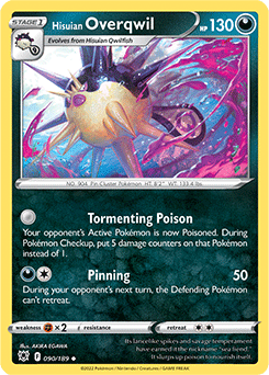 Hisuian Overqwil 090/189 Pokémon card from Astral Radiance for sale at best price