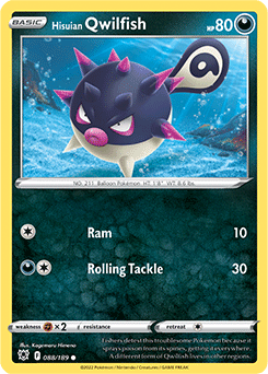 Hisuian Qwilfish 088/189 Pokémon card from Astral Radiance for sale at best price