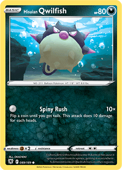 Hisuian Qwilfish 089/189 Pokémon card from Astral Radiance for sale at best price