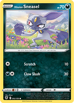 Hisuian Sneasel 092/189 Pokémon card from Astral Radiance for sale at best price