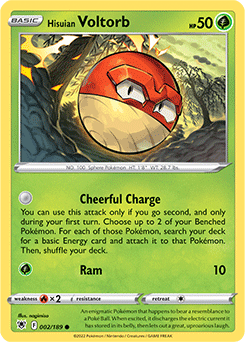 Hisuian Voltorb 002/189 Pokémon card from Astral Radiance for sale at best price