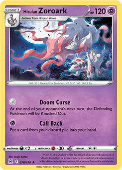 Hisuian Zoroark 076/196 Pokémon card from Lost Origin for sale at best price