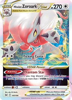 Hisuian Zoroark VSTAR 147/196 Pokémon card from Lost Origin for sale at best price