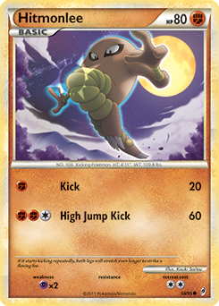 Hitmonlee 58/95 Pokémon card from Call of Legends for sale at best price