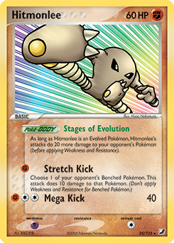 Hitmonlee 25/115 Pokémon card from Ex Unseen Forces for sale at best price