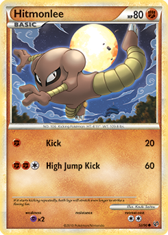 Hitmonlee 52/90 Pokémon card from Undaunted for sale at best price
