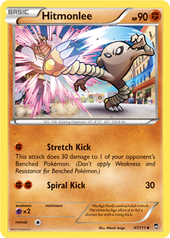 Hitmonlee 47/111 Pokémon card from Furious Fists for sale at best price