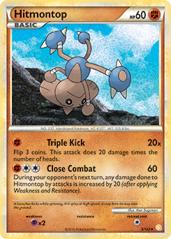 Hitmontop 5/123 Pokémon card from HeartGold SoulSilver for sale at best price