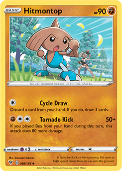 Hitmontop 088/185 Pokémon card from Vivid Voltage for sale at best price