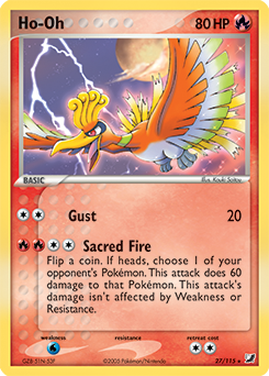 Ho-Oh 27/115 Pokémon card from Ex Unseen Forces for sale at best price