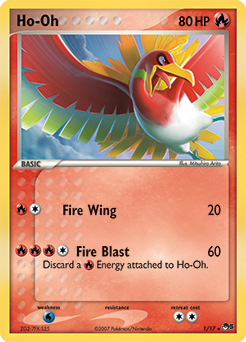 Ho-Oh ex - 17/17 PSA 8 POP Series 3 Ultra Rare Holo Pokemon - NM