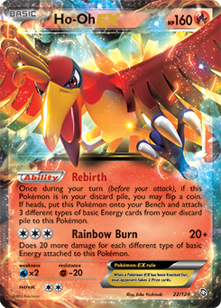 Ho-Oh EX 22/124 Pokémon card from Dragons Exalted for sale at best price