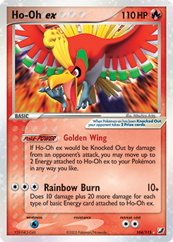 Carte Pokémon Ho-Oh ex 104/115 de la série Ex Forces Cachées en vente au meilleur prix