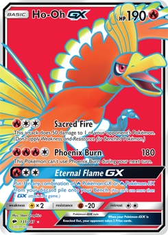 Ho-Oh GX 131/147 Pokémon card from Burning Shadows for sale at best price