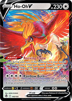 Ho-Oh V 140/195 Pokémon card from Silver Tempest for sale at best price