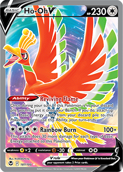 Ho-Oh V 187/195 Pokémon card from Silver Tempest for sale at best price