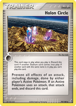 Uncommon Pokémon card Holon Circle 79/100 from Ex Crystal Guardians expansion