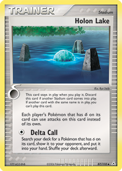 Carte Pokémon Lac Holon 87/110 de la série Ex Fantômes Holon en vente au meilleur prix