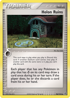 Carte Pokémon Ruines Holon 96/113 de la série Ex Espèces Delta en vente au meilleur prix